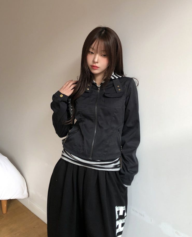 Turns Two-Pocket Biker Jacket
