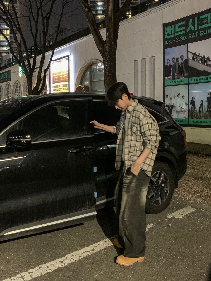 스즈메 체크 셔츠