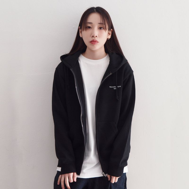 overworks（オーバーワークス）の「ヌーヴェルヴァーグフーディージップアップ (BLACK)（トップス）」
