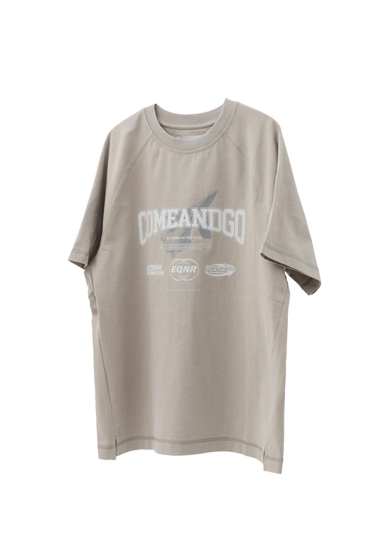 C&G グラフィックラグランTシャツ
