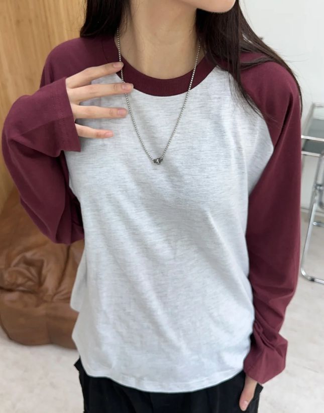 Tessel raglan long-sleeve shirt