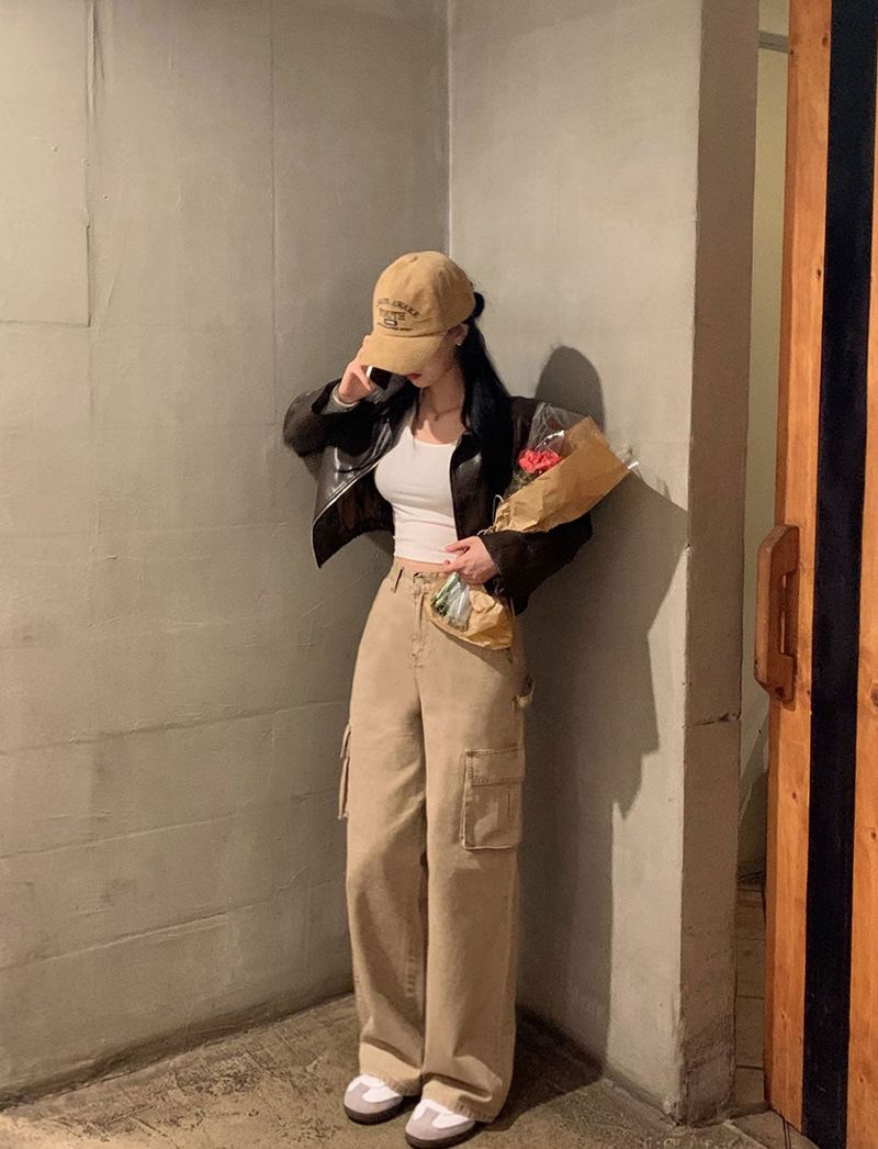 [BELLIDE MADE] Colorful Cotton Cargo Pants