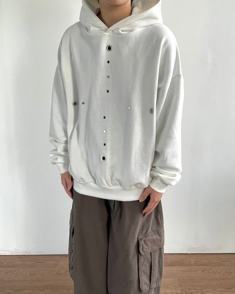 IDF（アイディーエフ）の「Cross Eyelet Napping Hoodie（Tops）」