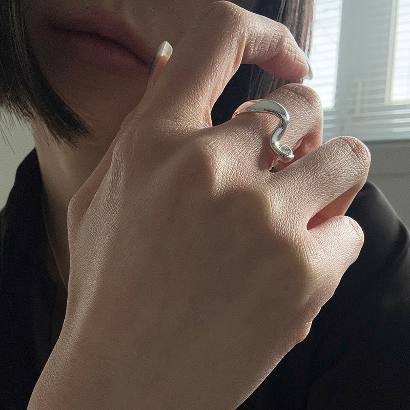 MOSXE（モスクス）の「[925silver] Wave knot ring（Accessories）」