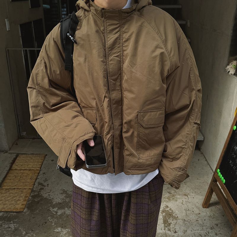 ASCLO(エジュクロ)の「ASCLO クロップシェルフードジャンパー (2color)(ジャケット/アウター)」
