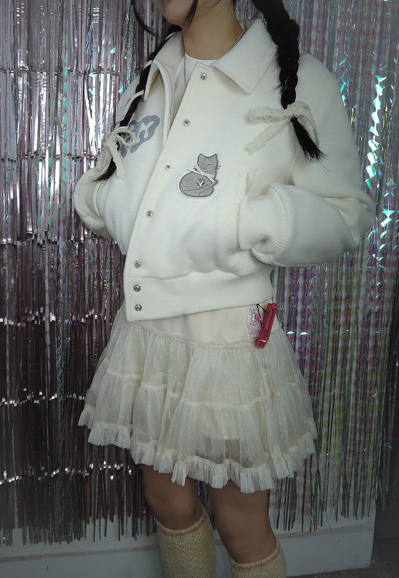 KITTY WOOL TATTOO JUMPER _WHITE