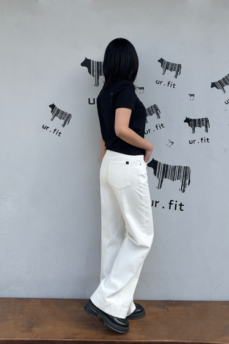 HEMLINE WHITE DING DENIM PANTS code 25010