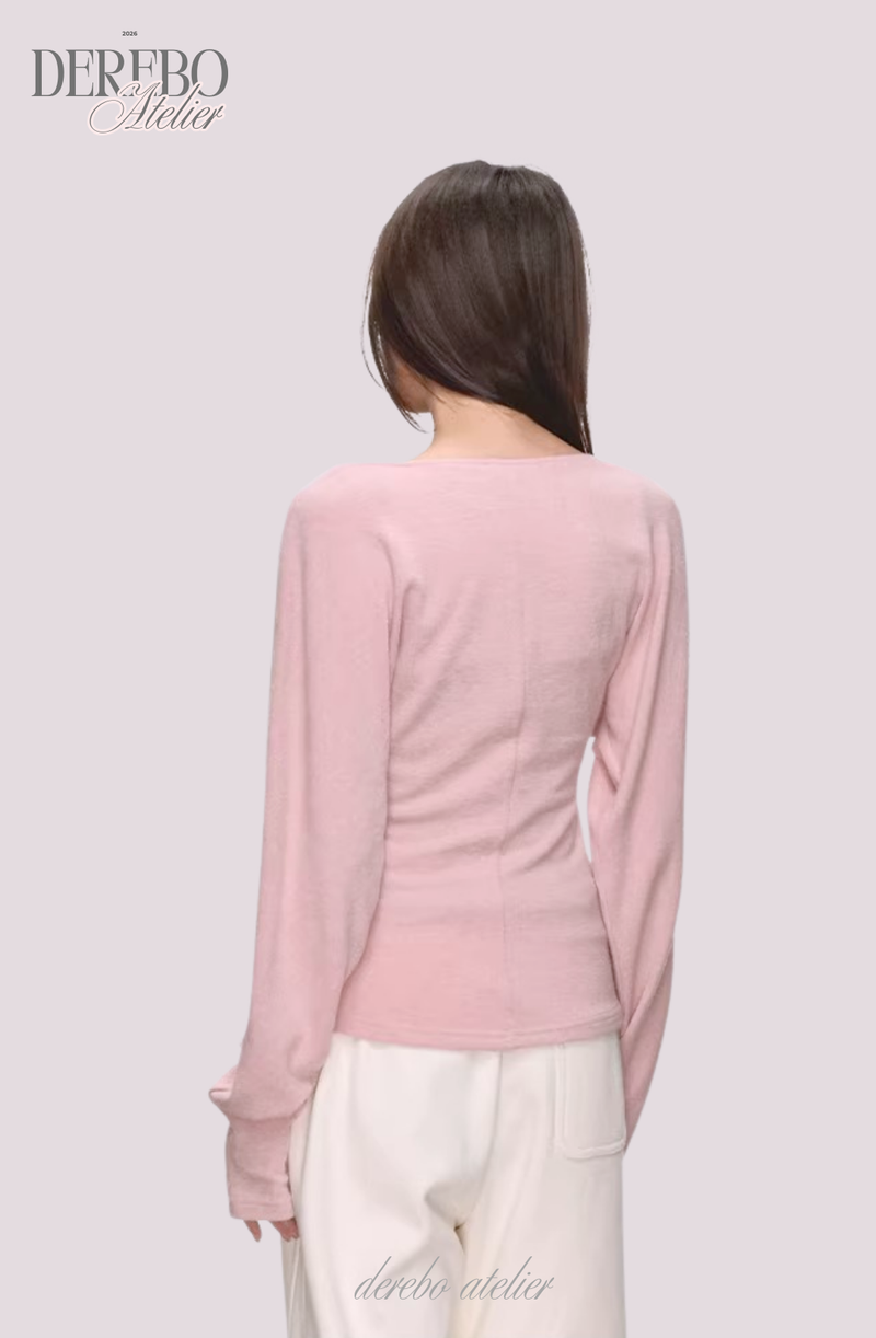 Renea Pink Layered Two-Piece Knitwear