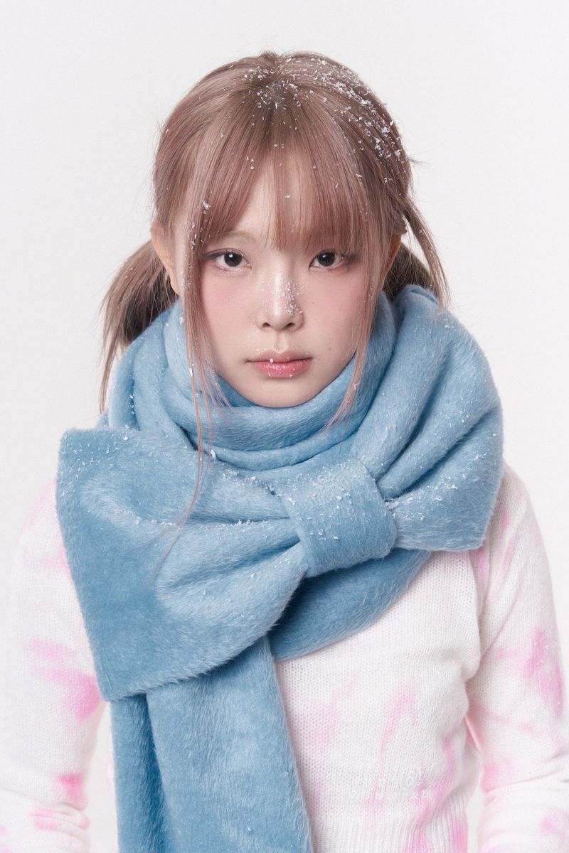 Ribbon Muffler_Fairy blue