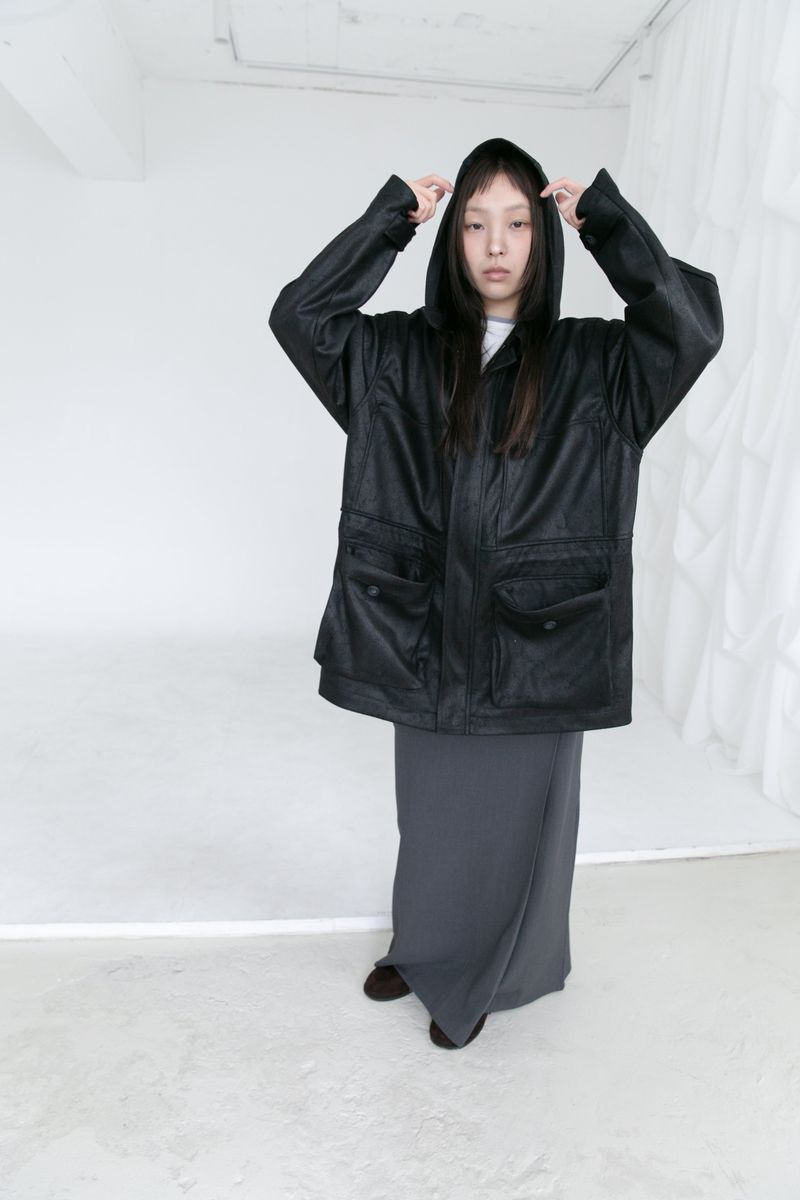 omoosoohy（オムスヒ）の「crack tough hood half jacket(2colors)（Jackets/Outerwear）」