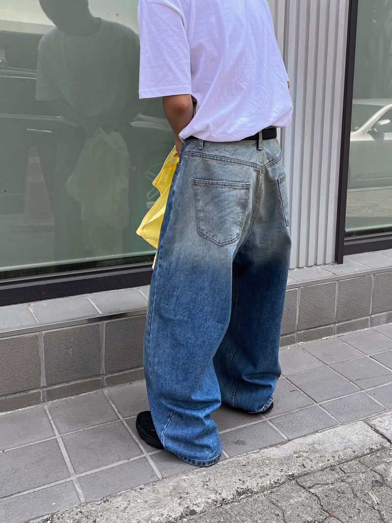 NEEDLELOW(ニードルロウ)の「coating wide denim PT -2C(Pants)」