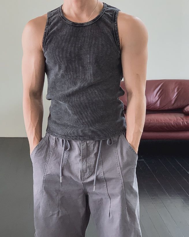 Ruda Pigment Ribbed Sleeveless