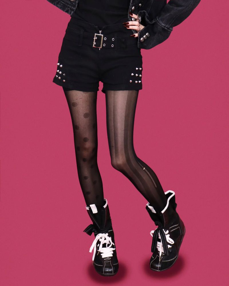 punk stud shorts