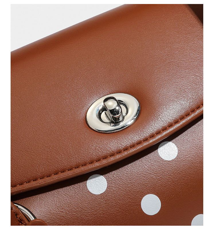 Star Keyring French Vintage Polka Dot Baguette Bag