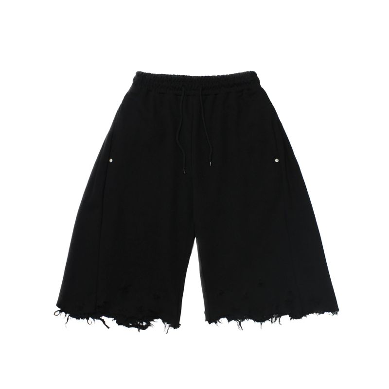 RUNDS(ランド)の「damage cutting bermuda pants (black)(Pants)」