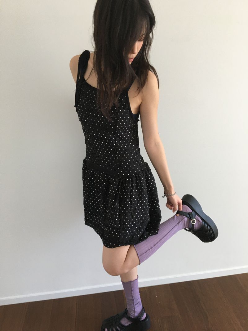 Popping Tencel Knee Socks (4color)