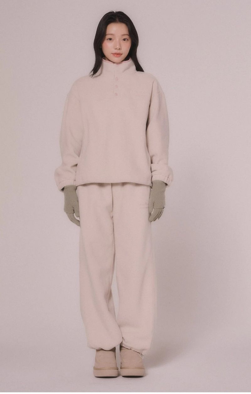 FLEECE 2WAY PANTS (Light beige)