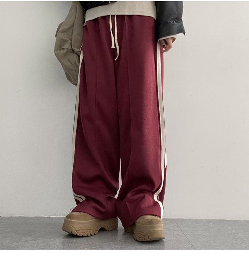 Hachu Dottoms Track Wide Banded Pants