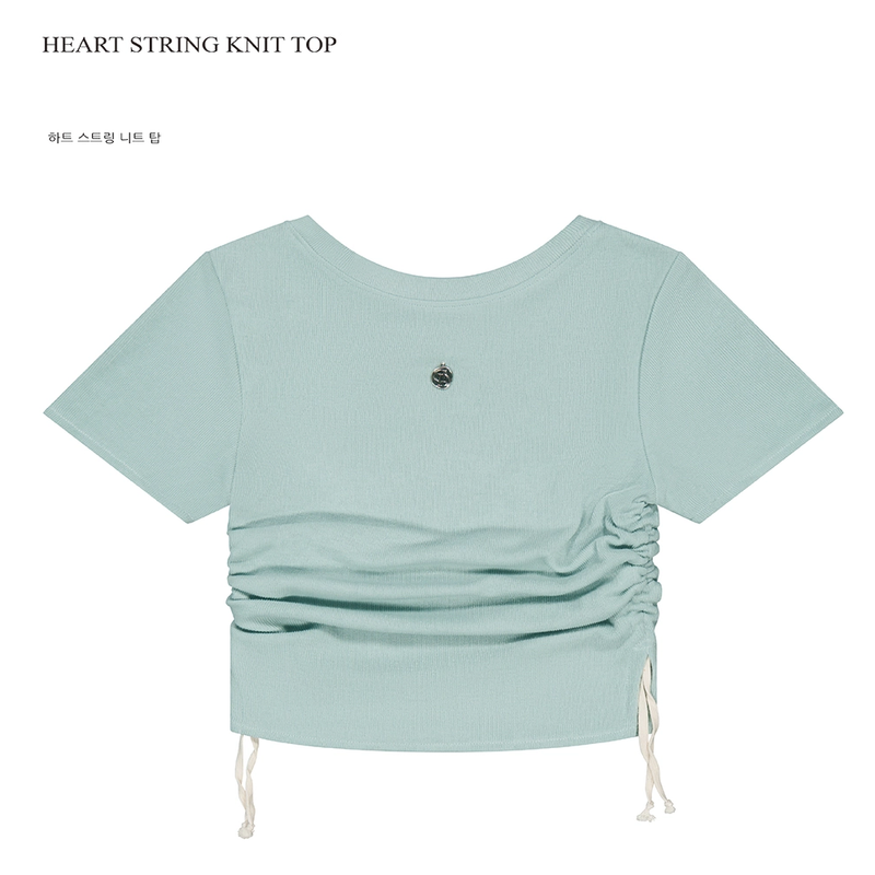 HEART STRING KNIT TOP_MINT
