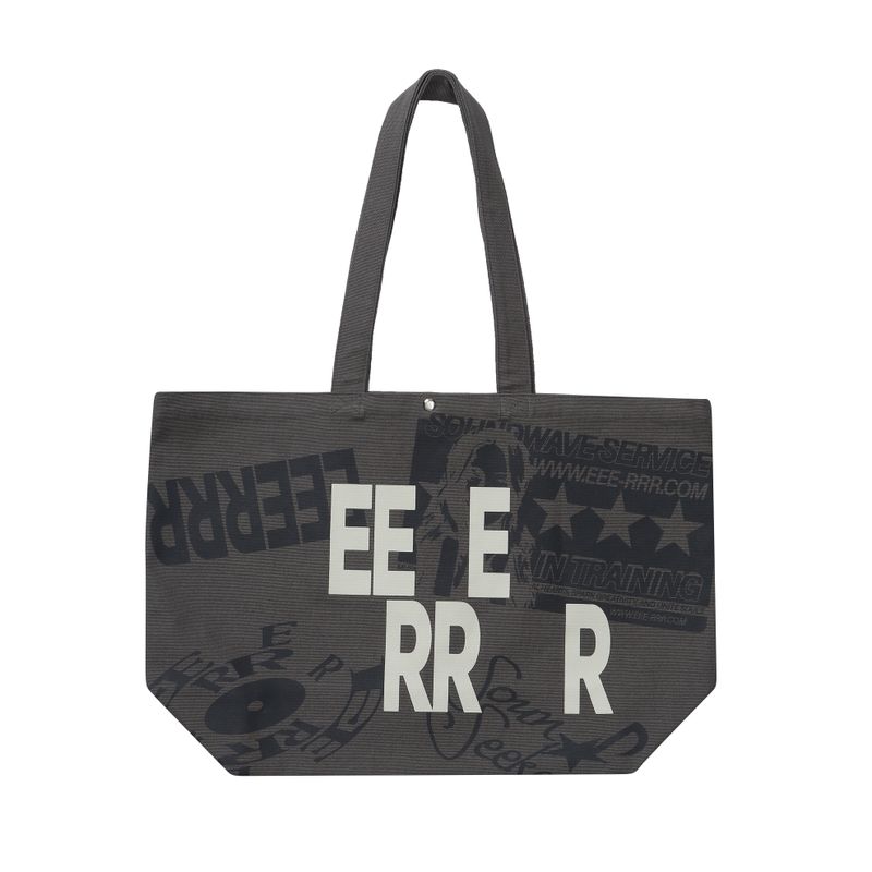 Weekend warrior typography printing tote-bag (Charcoal)