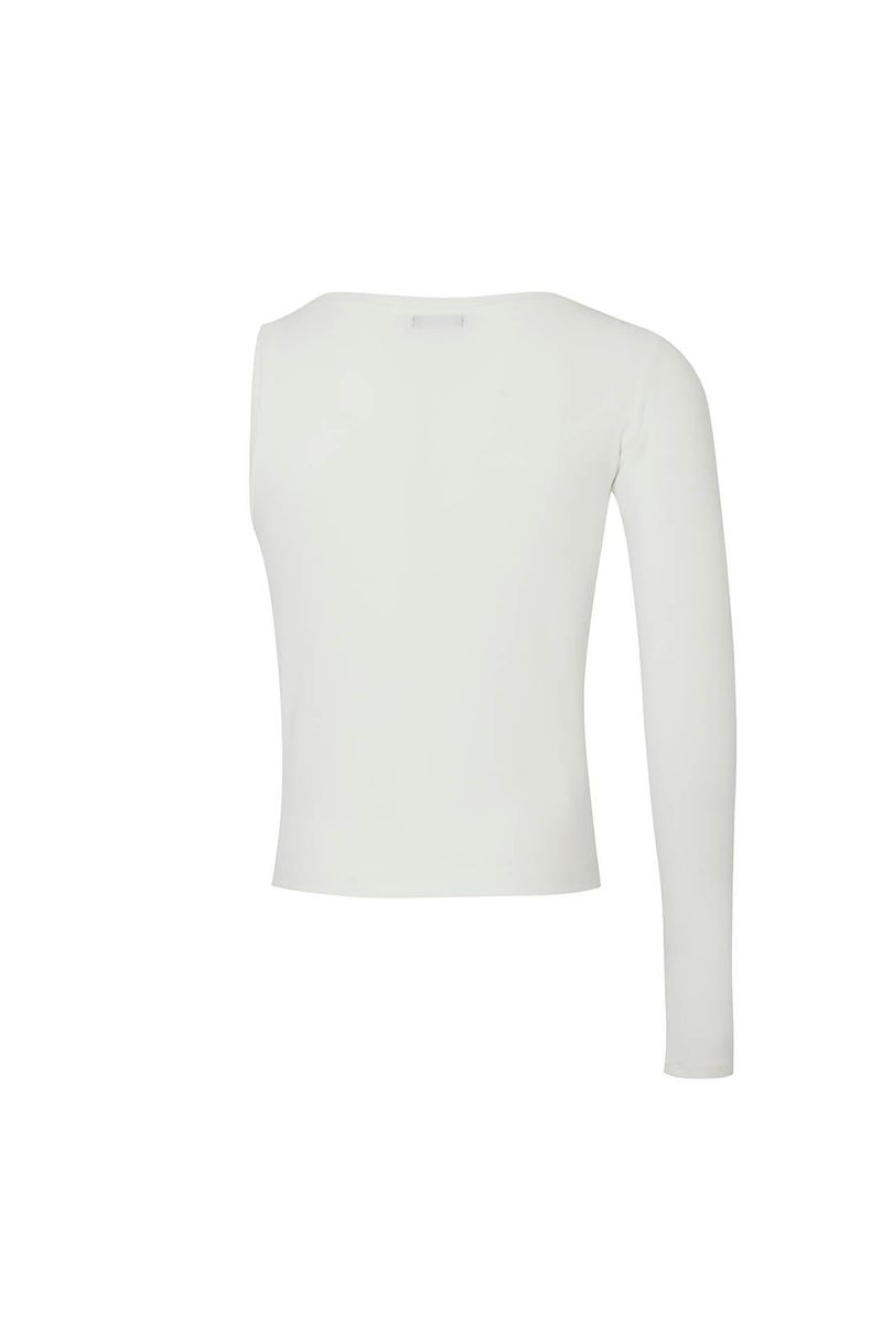 ONE SLEEVE BASIC T-SHIRT WHITE