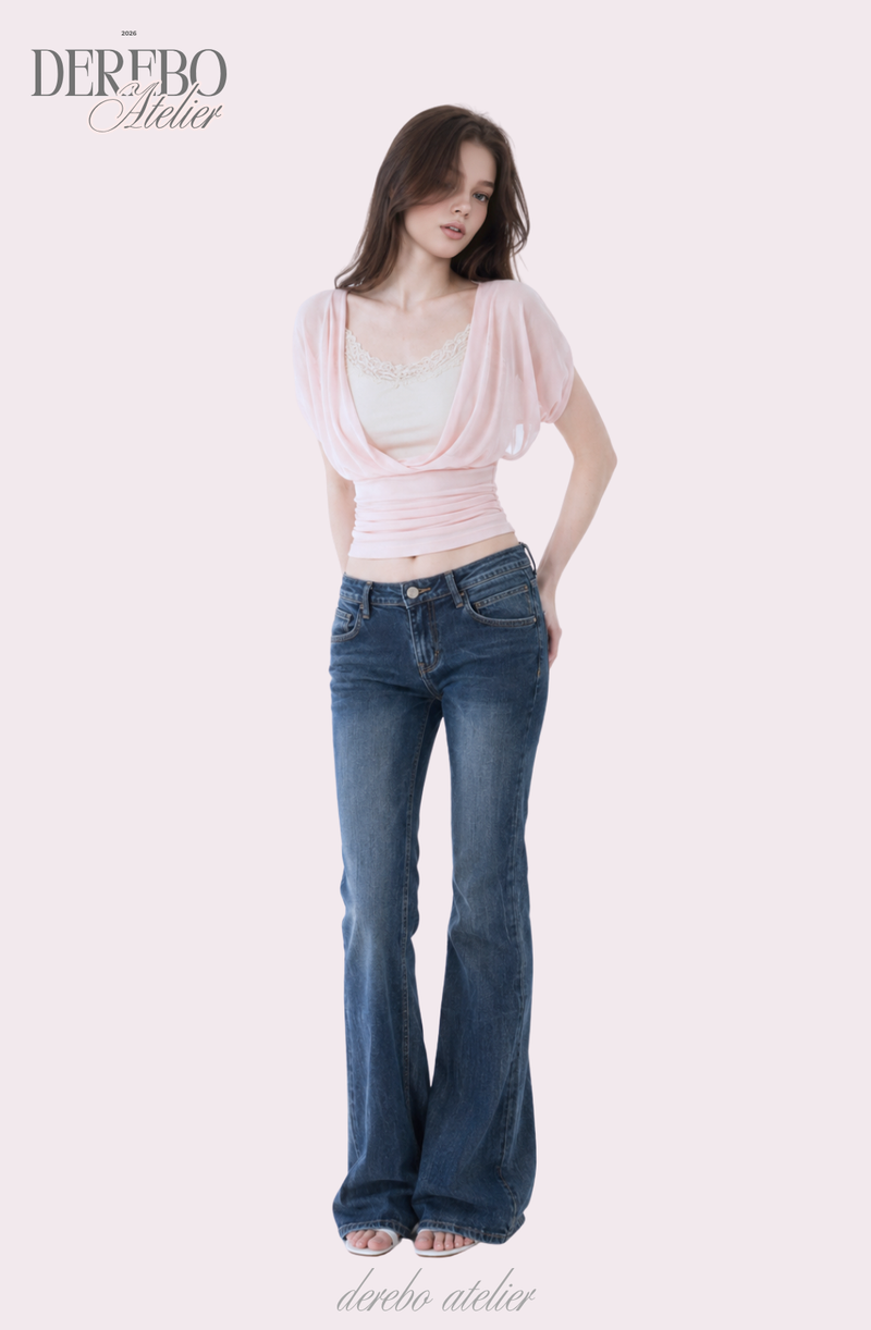 Baby Bloom Chiffon Shirring Top