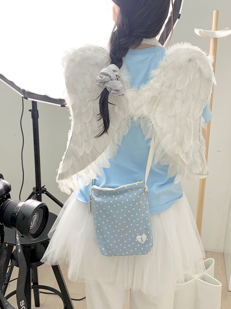 Koi cross bag - Angel star (sky blue)