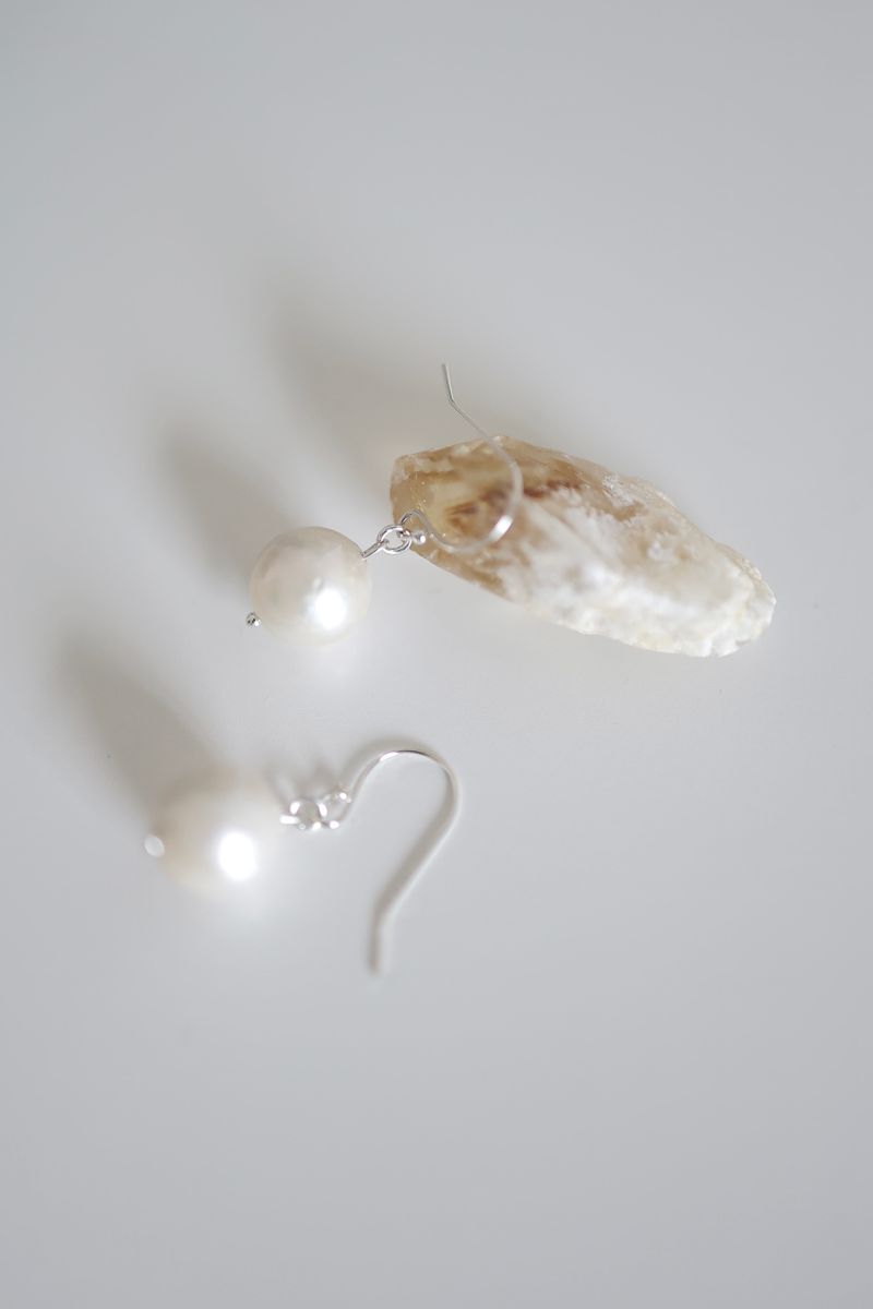 Maru Pearl Silver 925 Pierce handmade
