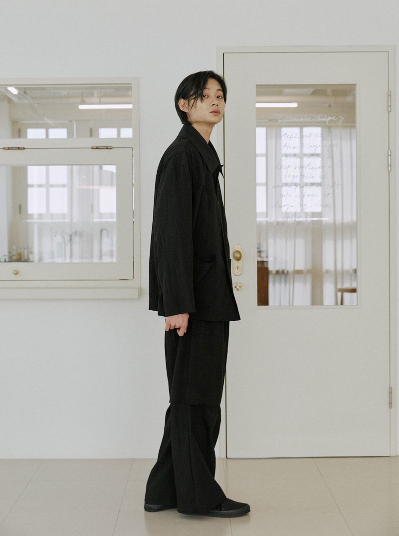 unisex duffle jacket black