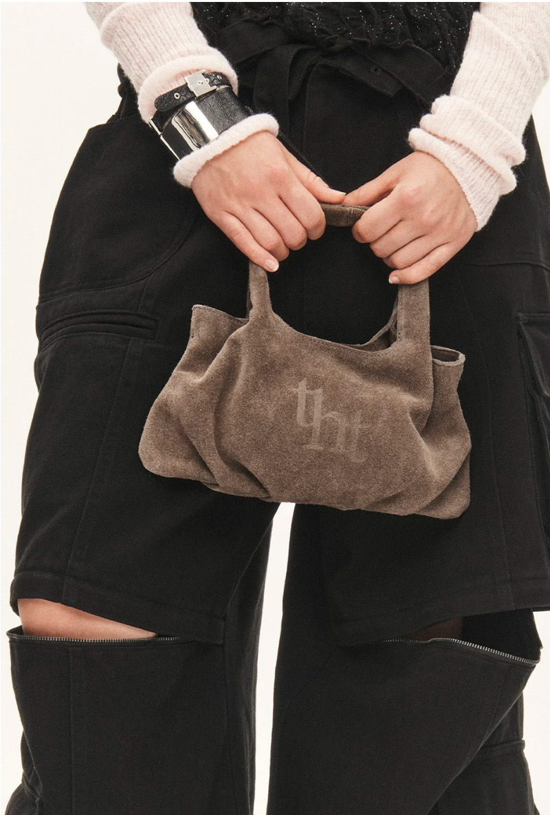 threetimes（スリータイムズ）の「Cocoa mini bag - taupe（Bags）」