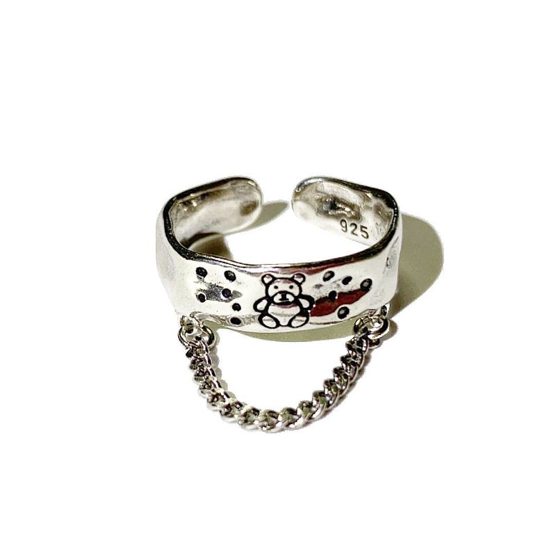3amgang（スリーエイエムギャング）の「Silver Bear chain ring（Accessories）」