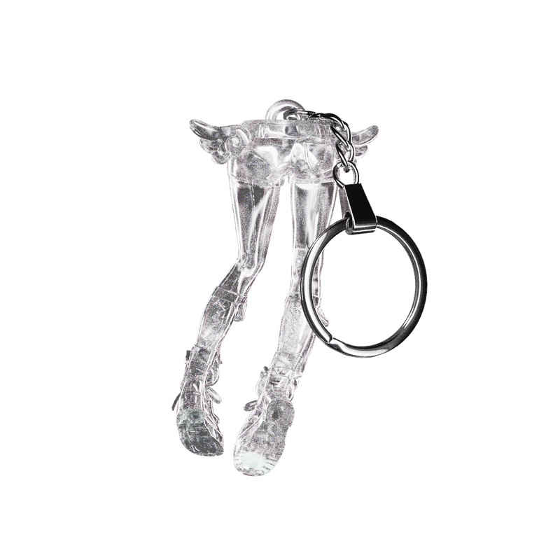 Angel Leg Keychain - Clear