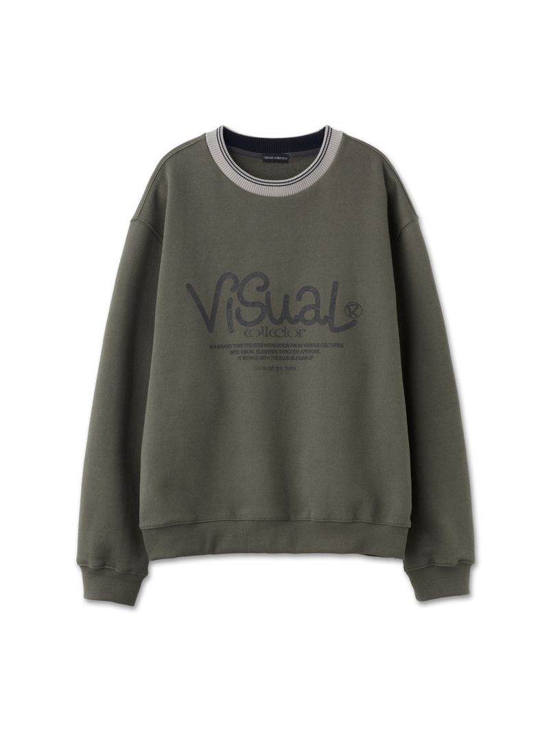 drawing artwork sweatshirt [khaki]