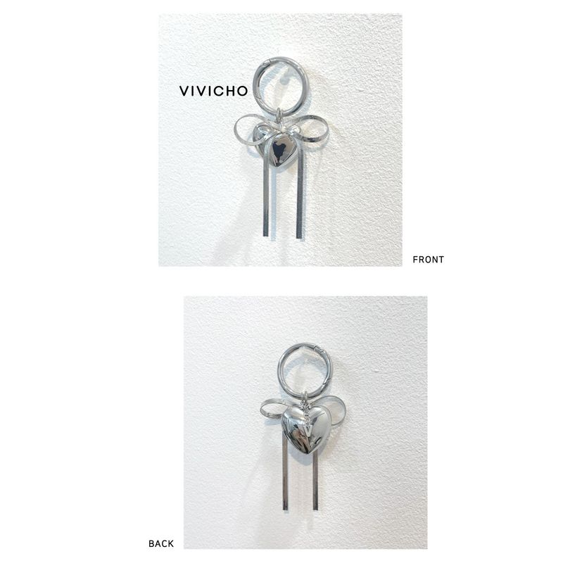 VIVICHO RIBBON HEART KEYRING