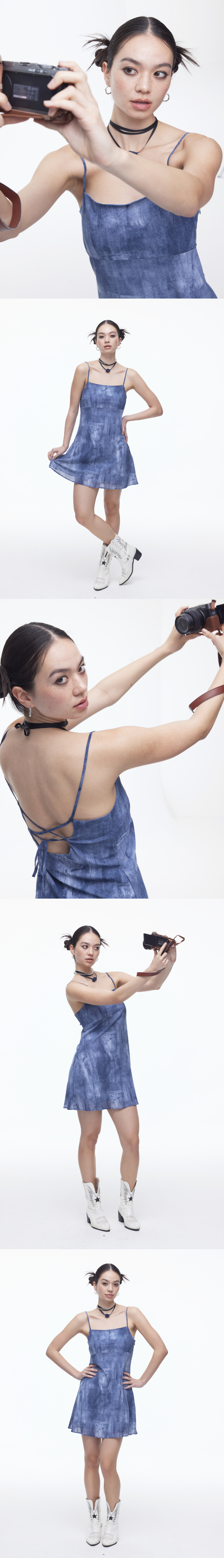 Denim Print Mesh OPS(BL)