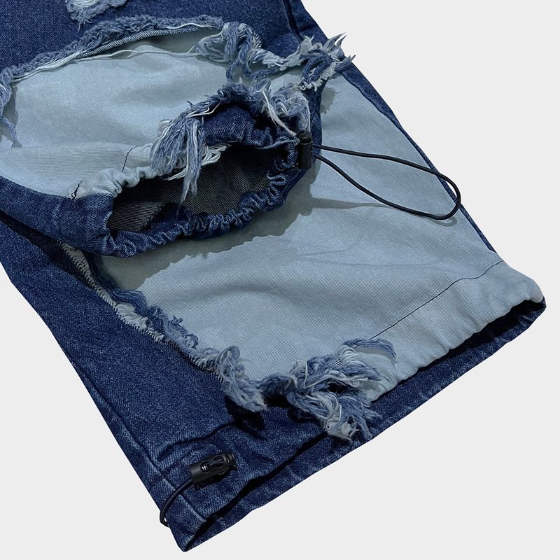 bleach denim pants_blue