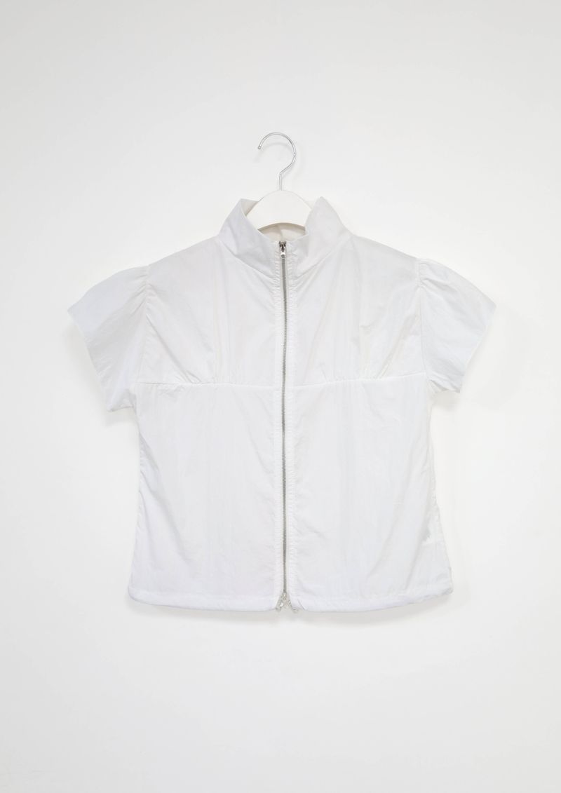 slim puff zip-up