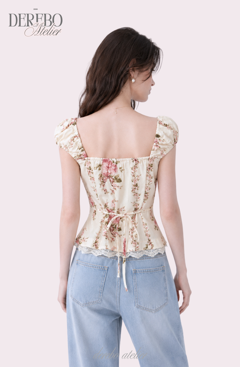 Flora Lace Bustier Blouse