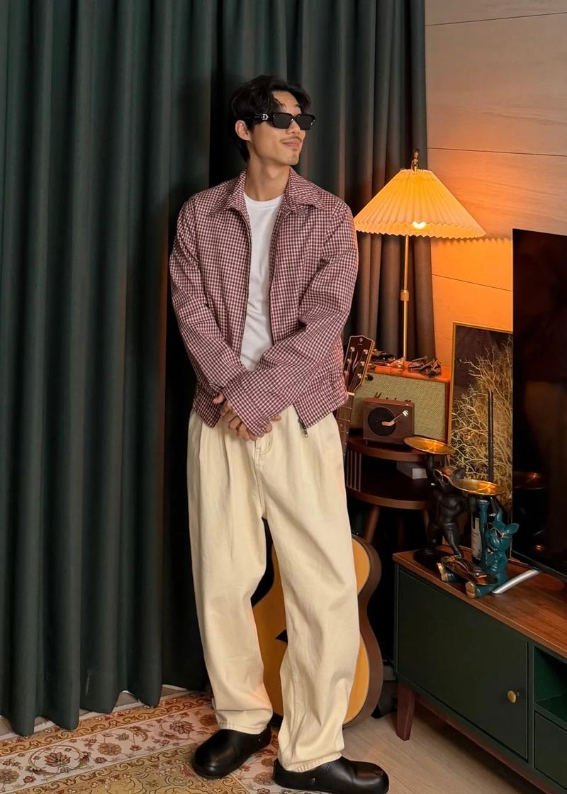 Two-Way Check Bay Jacket 2COLOR