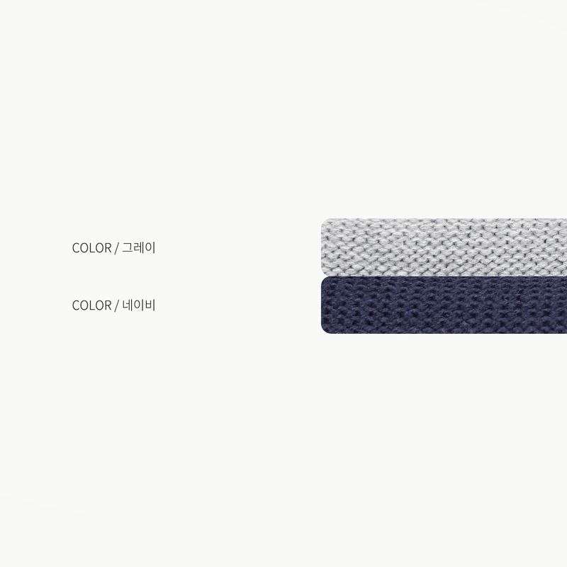 Reverse stripe knit 2COLOR