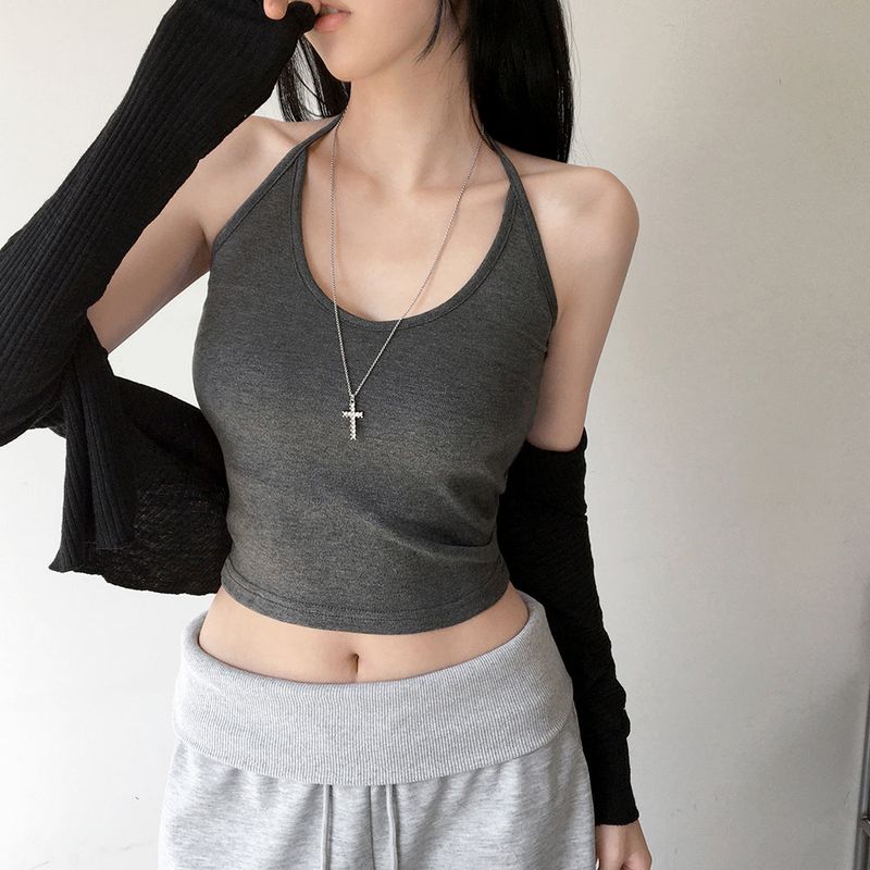 Eron Halter Neck Strap Tank Top
