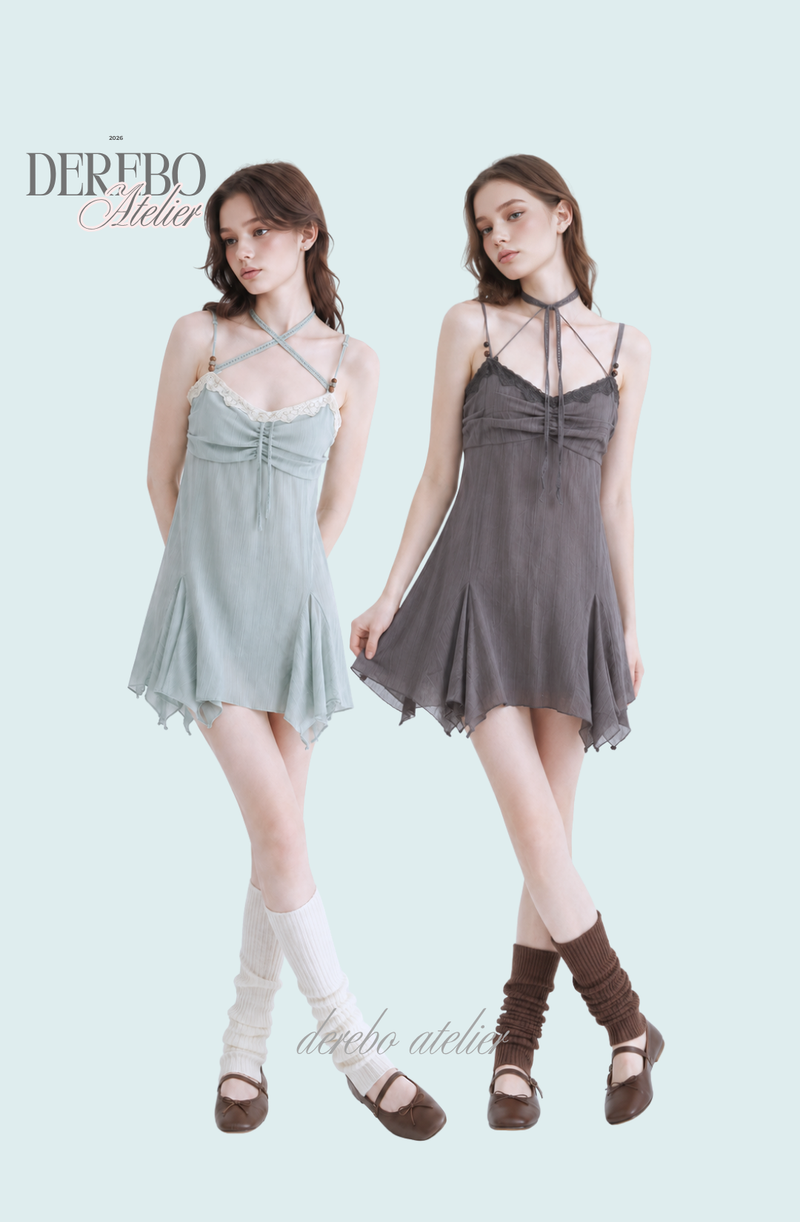 dereborujo（ドレボルゾー）の「Miel strap slip mini-one-piece（Dresses）」