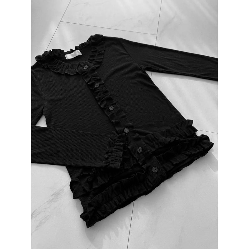 Icing frill cardigan