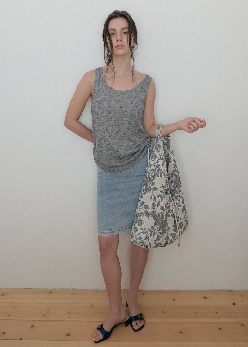 Jeanne Soft Jacquard Shoulder Bag_Beige