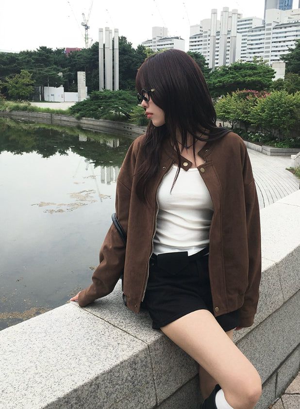 anyonemore（エニーワンモアー）の「Dumb Suede Blouson Jacket（Jackets/Outerwear）」