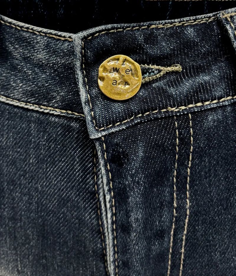 Vintage Washed Bootcut Denim Jeans