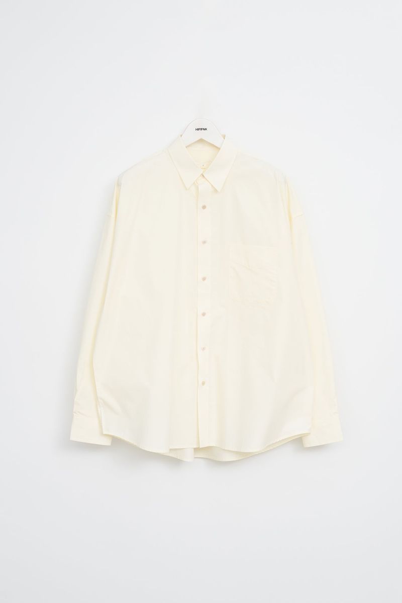 Pima Yarn Oversized Shirt (4color)