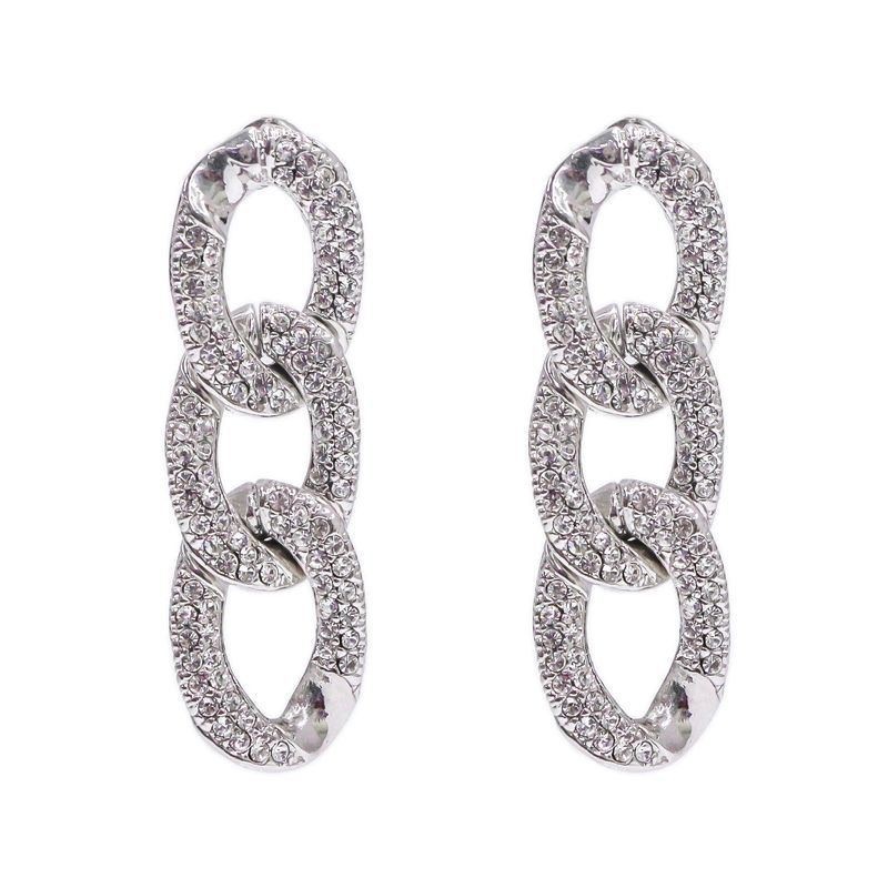 blackpurple（ブラックパープル）の「[BLACKLABELl]PONDEL cubic chain earring（Accessories）」