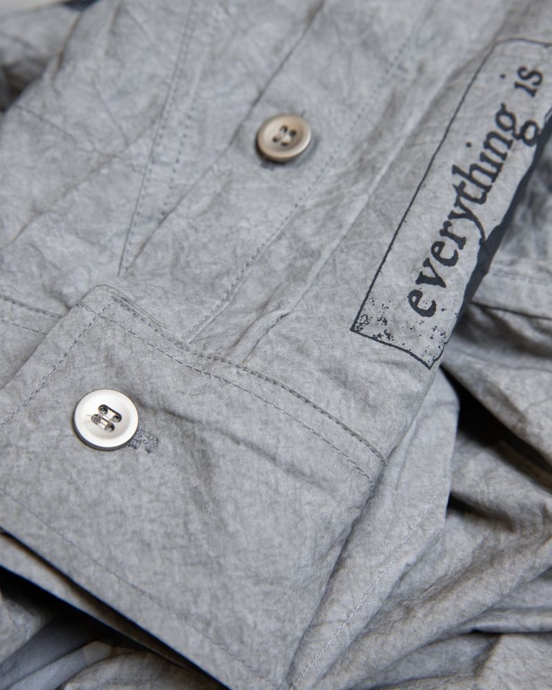 TMPRARY BEIGE HOOD SHIRT
