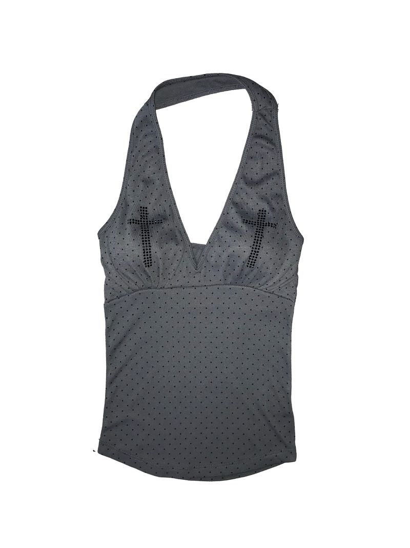hisoka halter cross top(4 color) 